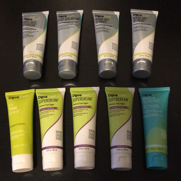 DevaCurl Other - 9 Pc Haircare Bundle DevaCurl SuperCream Melt Into Moisture Deep Sea Repair Wash